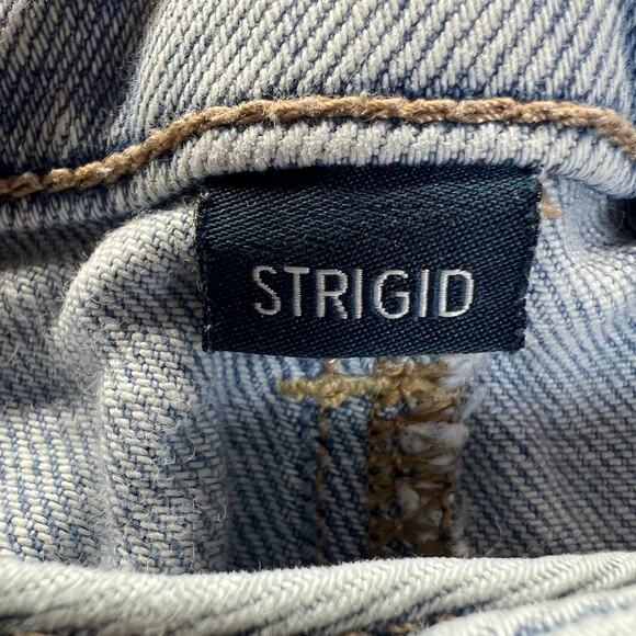 American Eagle Jeans Women's Blue Strigid Mom High Rise Straight Light Wash 10L - Picture 3 of 9